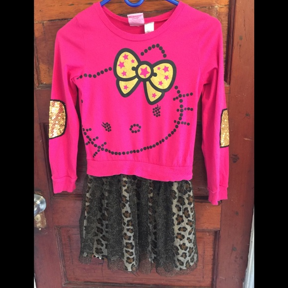 🎉HOST PICK 🎉 Hello Kitty Girl's Cheetah Dress - Picture 1 of 8